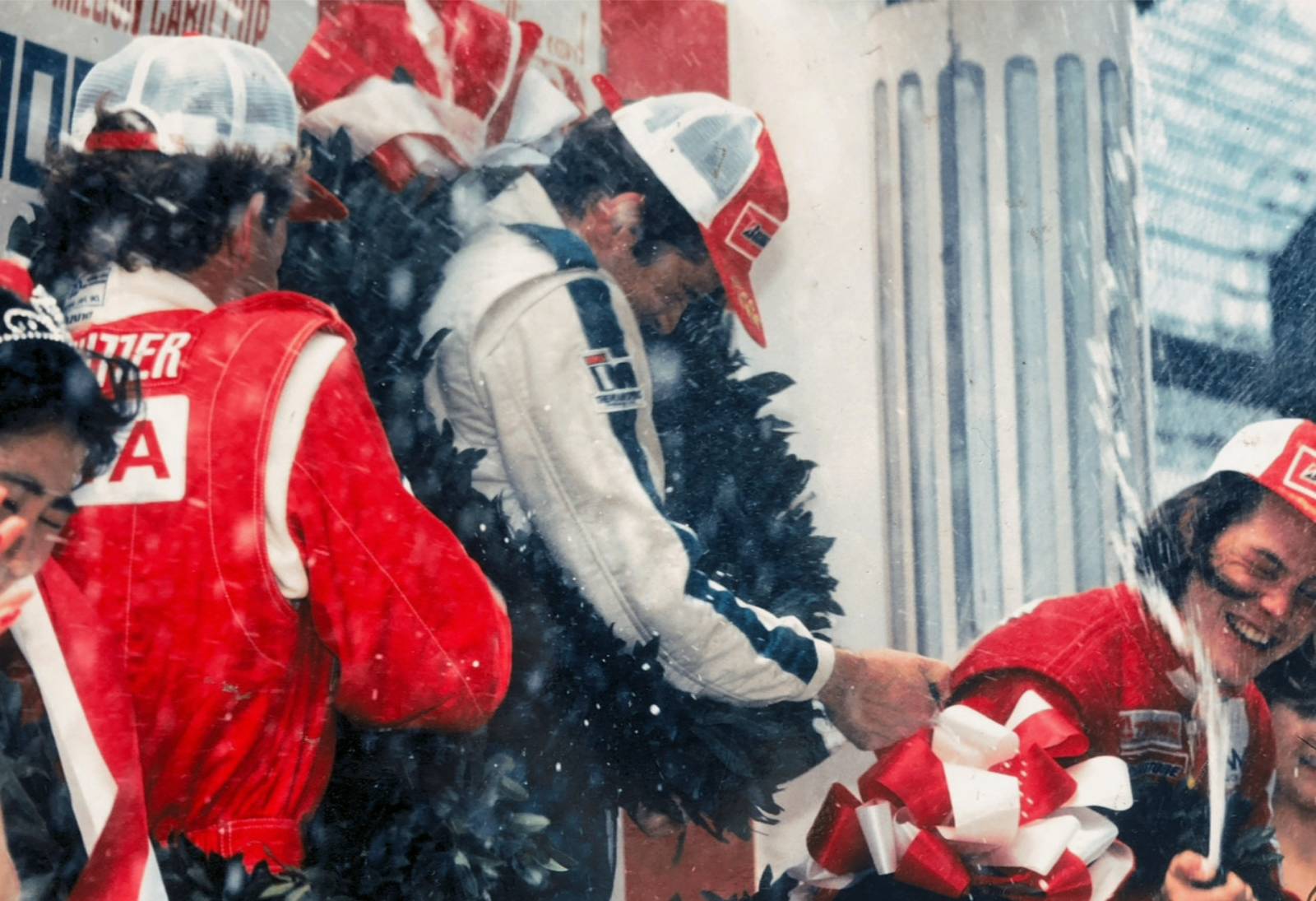 Anthony Reid and Jacques Villenueve Podium Suzuka