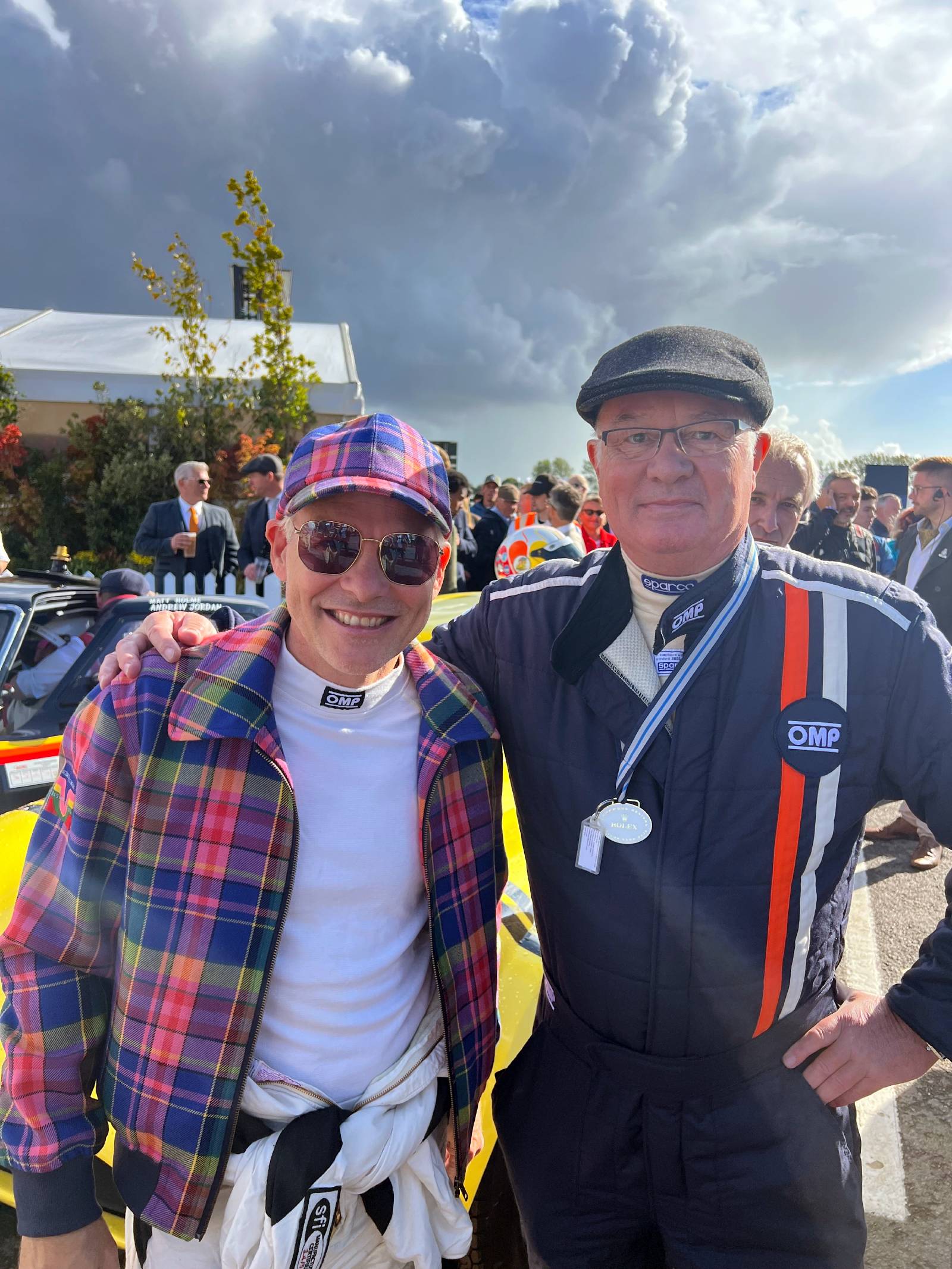 Anthony Reid and Jacques Villeneuve Goodwood 2025